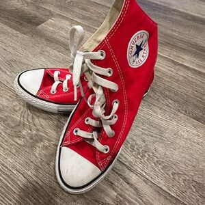 Converse Red High-Top Sneakers